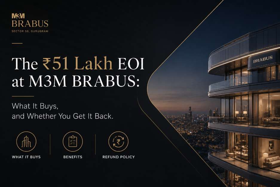 M3M BRABUS Booking Amount 2026 | Is the ₹51 Lakh EOI Refundable?