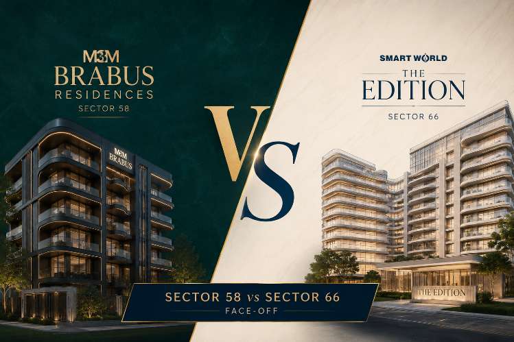 M3M BRABUS vs Smart World The Edition | Sector 58 vs 66