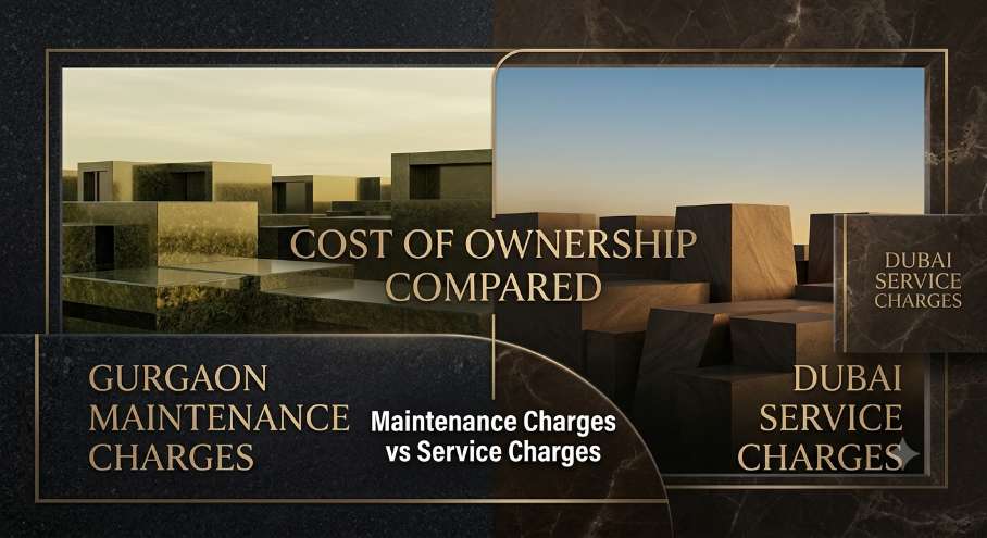 Gurgaon Maintenance Charges vs Dubai Service Charges | NRI Cost Guide
