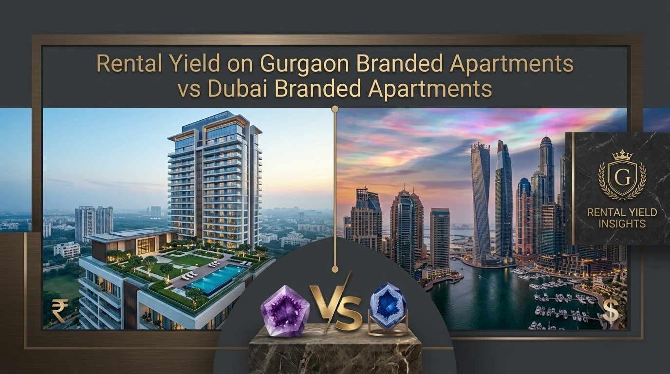 Gurgaon vs Dubai Branded Apartments | Rental Yield for NRIs 2026