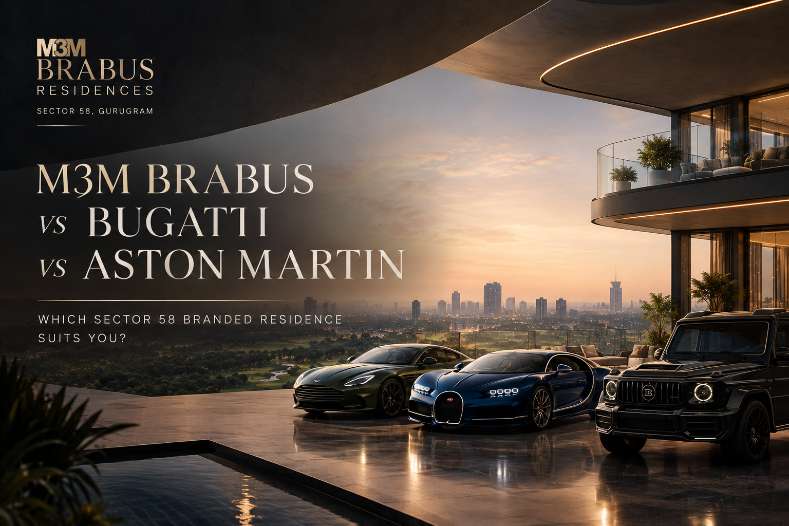 M3M BRABUS vs Bugatti vs Aston Martin: Which Sector 58 Branded Residence Suits You?